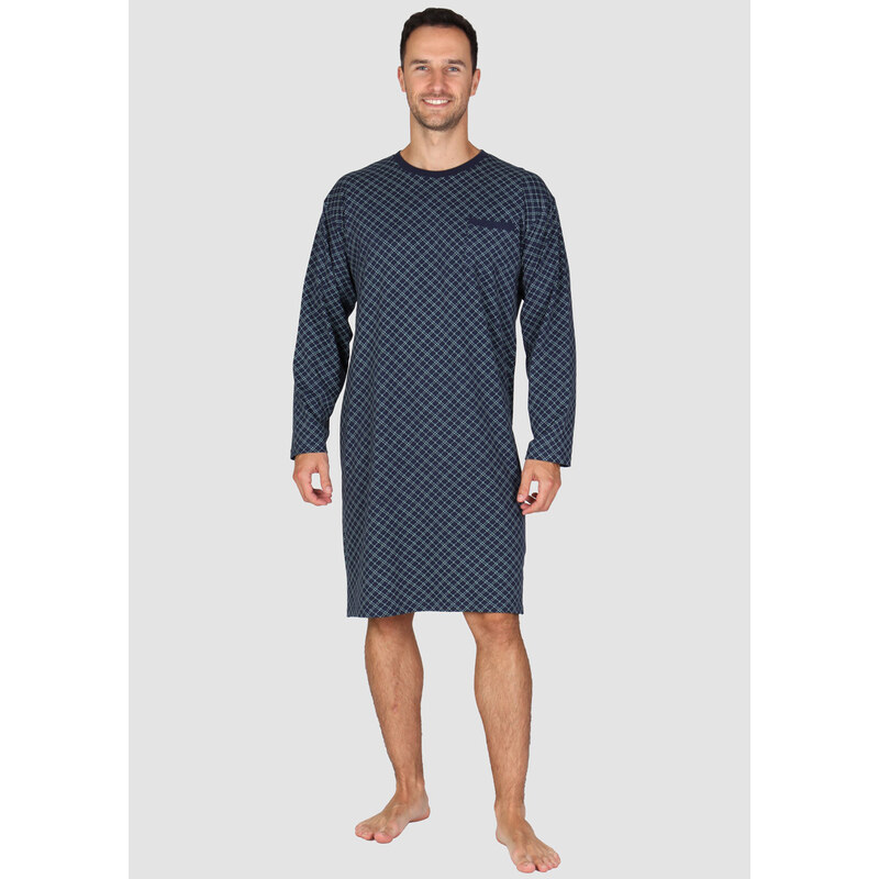 EVONA Pánska nočná košeľa P-Janek tm.modrá L 66680736