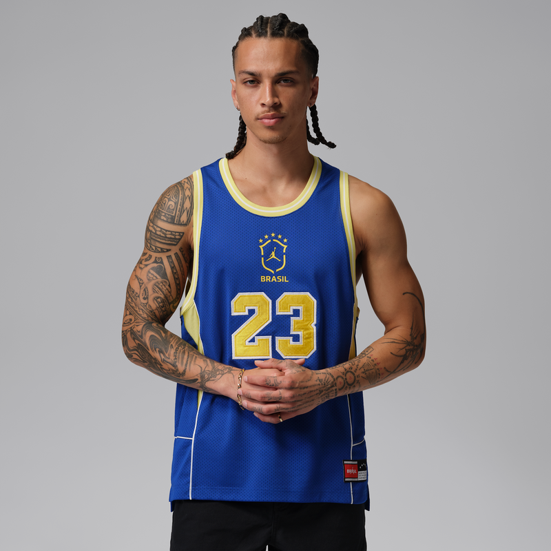 Nike Jordan Essentials Mens Mesh Jersey - Blue - Polyester 68418799