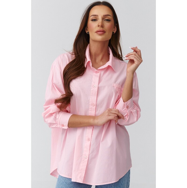 Makadamia dámská košile C46 - sv. růžová 68418636