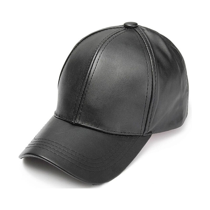 Carla Dámska kožená šiltovka Čierna 65223109