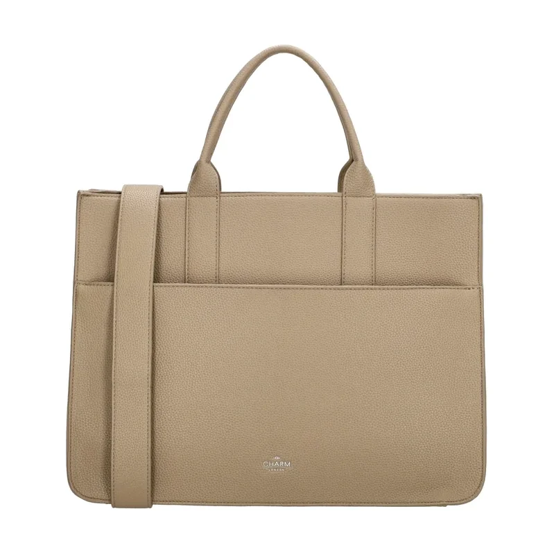 Charm London Svetlohnedá elegantná shopper kabelka „Princetown“ 68471082