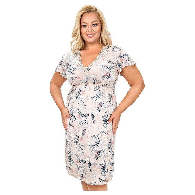 Donna Nočná košeľa Goya plus size kvetinová 68436779