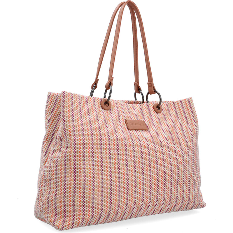 Kabelka zo syntetickej kože cez rameno Le Sands oranžová 4614 O 68419685