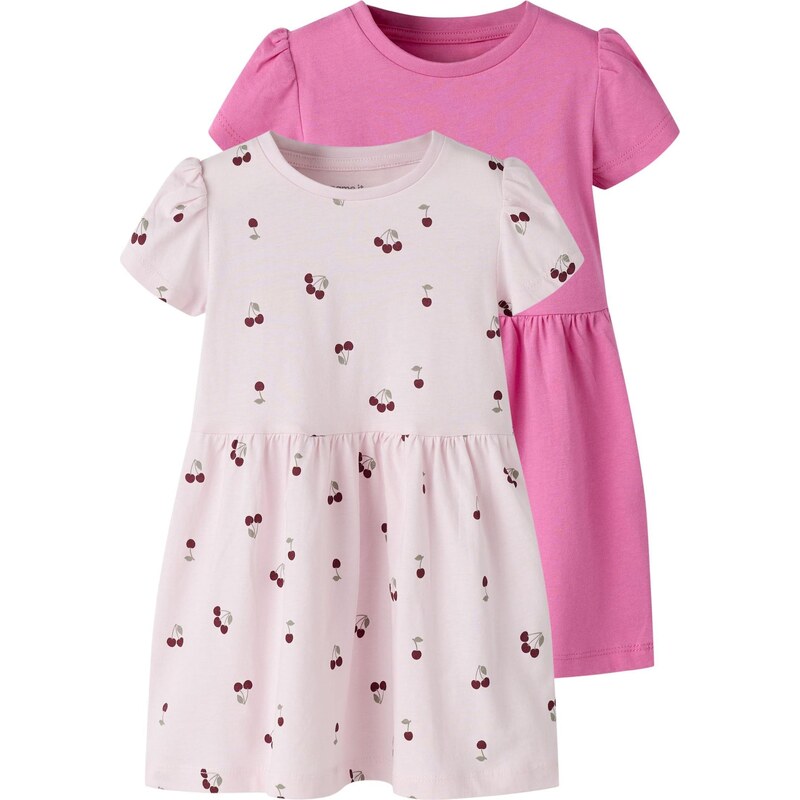 NAME IT Šaty NMFVivia kaki / pastelovo ružová / svetloružová / 67903003