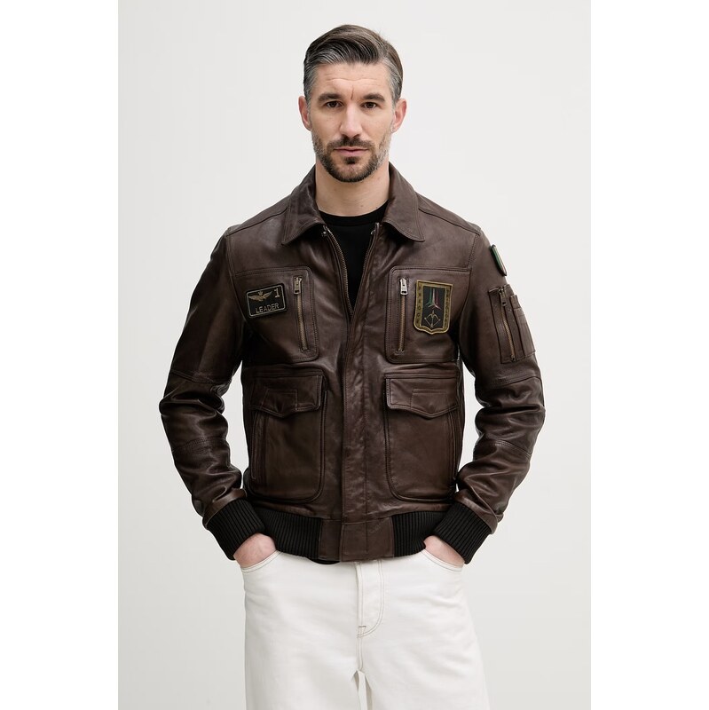 Kožená bunda Aeronautica Militare 68420306