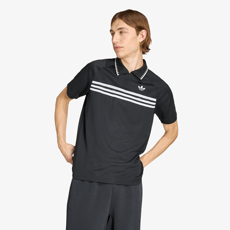 adidas Originals Tričko adidas Chest Stripes Slim Polo Black XXL 68420236