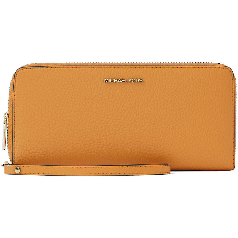 Michael Kors kožená peněženka Jet Set oranžová 68424359