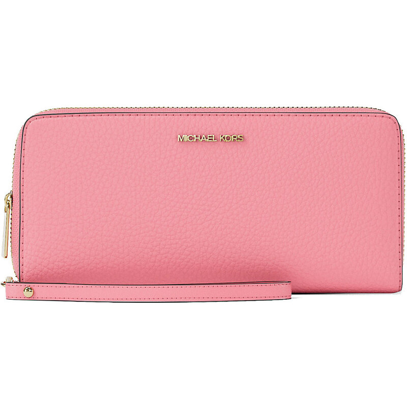 Michael Kors kožená peněženka Jet Set růžová 68424360