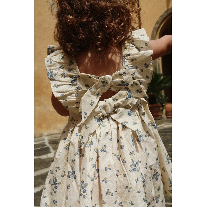 Dievčenské bavlnené šaty Konges Sløjd CIANNA DRESS GOTS 68420057