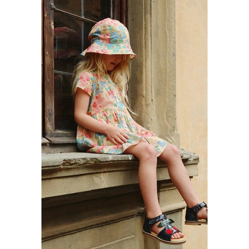 Dievčenské bavlnené šaty Konges Sløjd PACEY SS DRESS GOTS 68420062