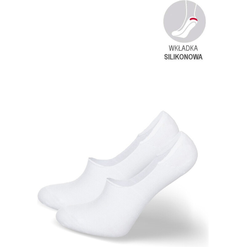 Milena Pánske bambusové členkové ponožky biele 68423863