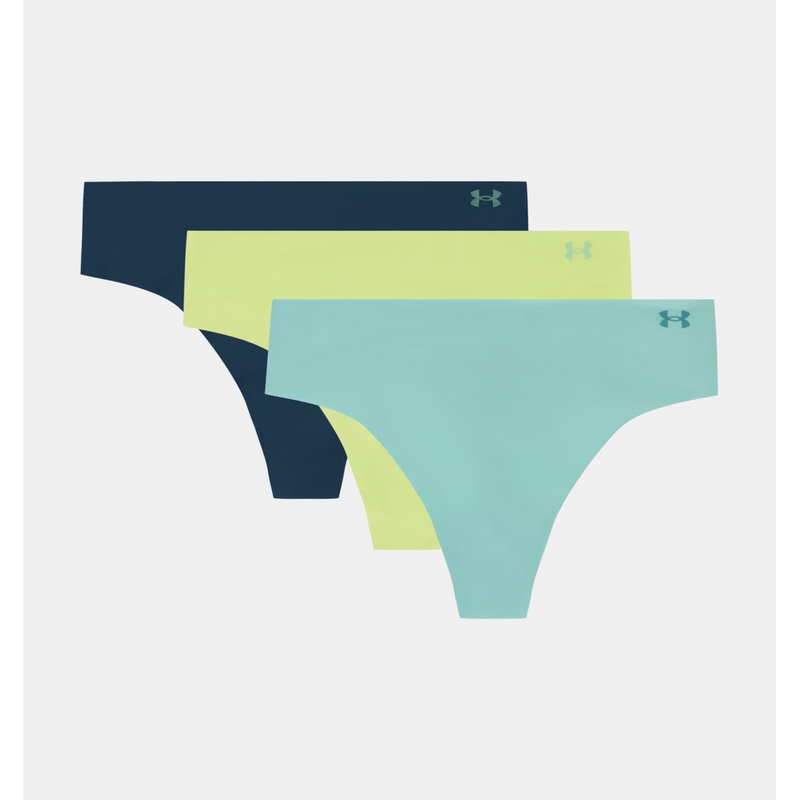 Under Armour Pure Stretch No Show Thong -Solid - 3pk MULTICOLOR 68423383