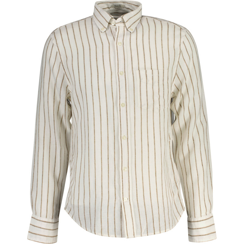 KOŠEĽA GANT REG LINEN VISCOSE STRIPE SHIRT CREAM 68423455