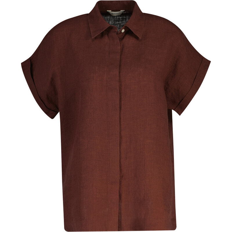 KOŠEĽA GANT LINEN CAP SLEEVE SHIRT FRESH SOIL 68423473