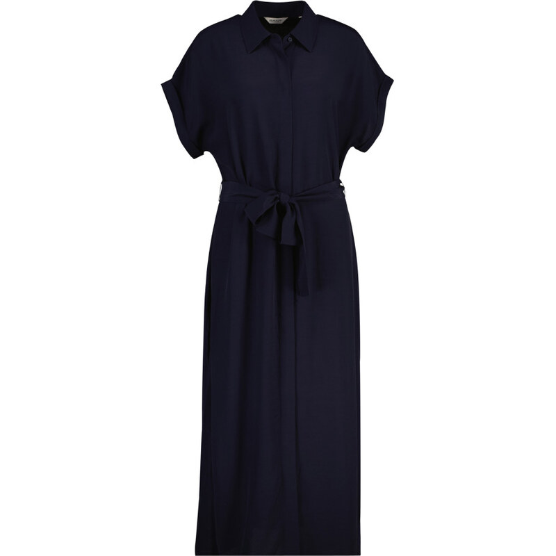 ŠATY GANT CAP SLEEVE SHIRT DRESS EVENING BLUE 68423481