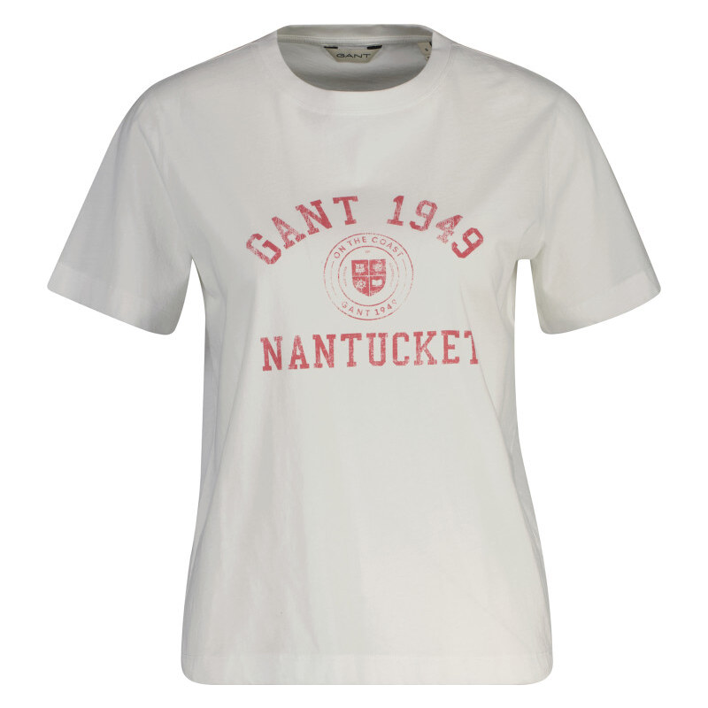 TRIČKO GANT REG GRAPHIC PRINT SS T-SHIRT WHITE 68423468