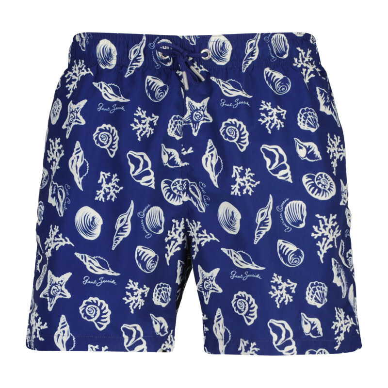 PLAVKY GANT SEASHELLS PRINT SWIM SHORTS RICH NAVY 68423487
