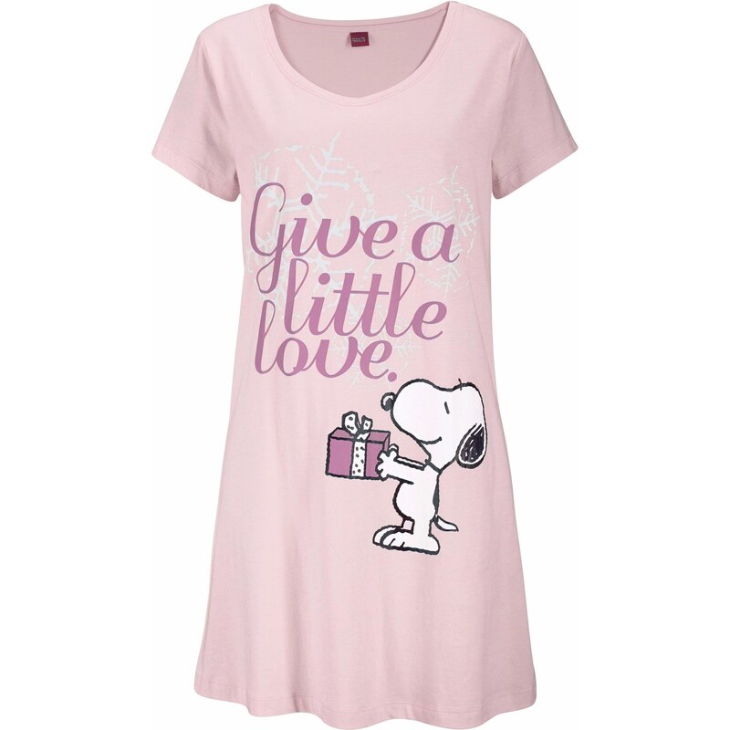 PEANUTS Tričká na spanie ružová 68426986
