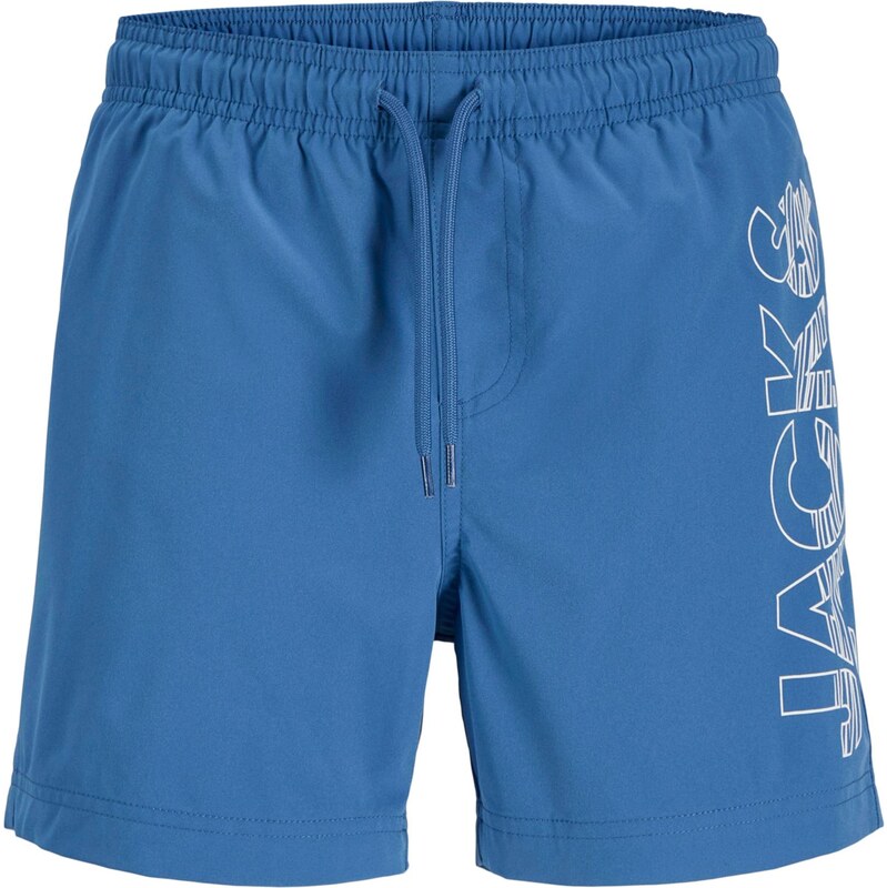 Jack & Jones Junior Plavecké šortky JPSTMaui Wave zafírová / biela 68427118