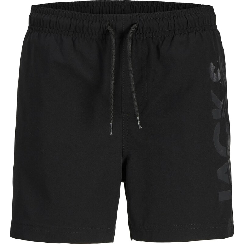 Jack & Jones Junior Plavecké šortky JPSTMaui Wave tmavosivá / čierna 68427119