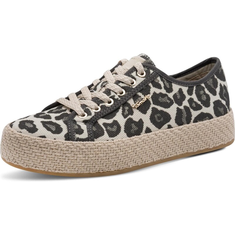 Tamaris Nízke tenisky čokoládová / kapučíno / zlatá 68427165