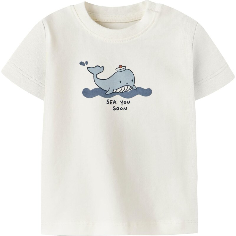 NAME IT Tričko NBMFALLON zafírová / čierna / šedobiela 68427229