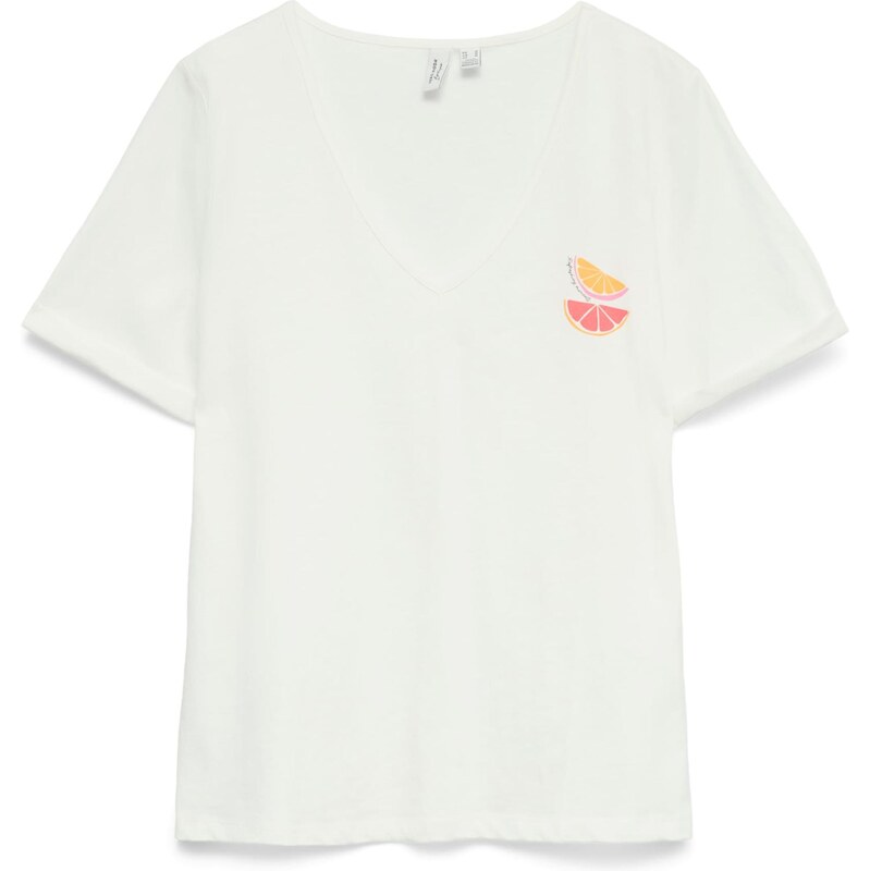 VERO MODA Tričko VMKANYA koralová / malinová / čierna / biela 68427249