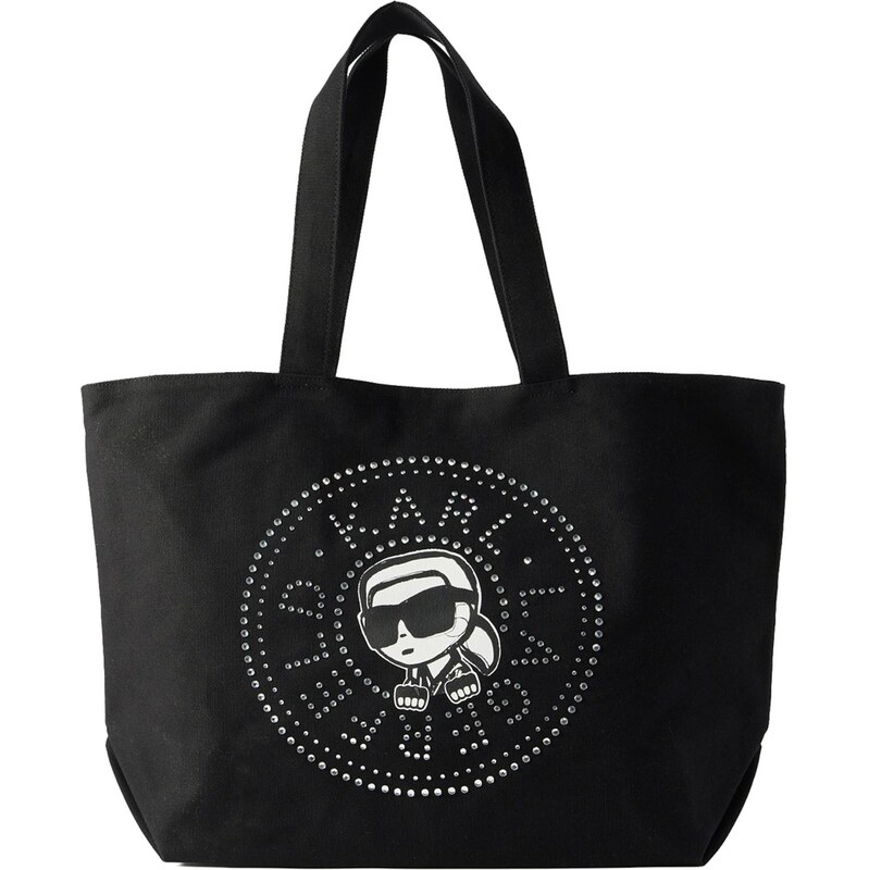 Karl Lagerfeld Shopper IKON CIRCLE čierna / strieborná / biela 68427268