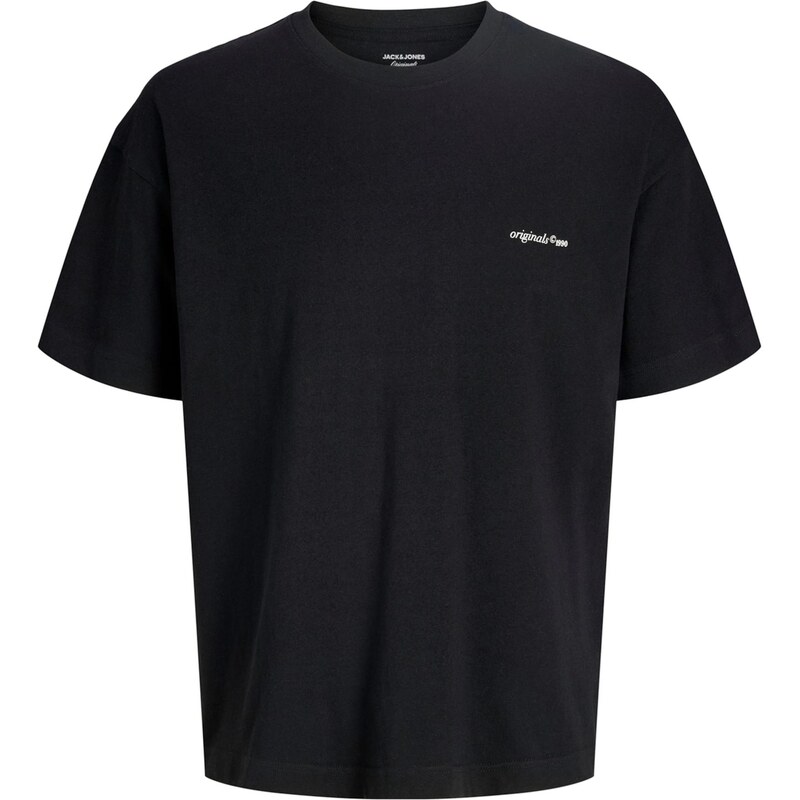 JACK & JONES Tričko JORMONTAUK čierna / biela 68427316