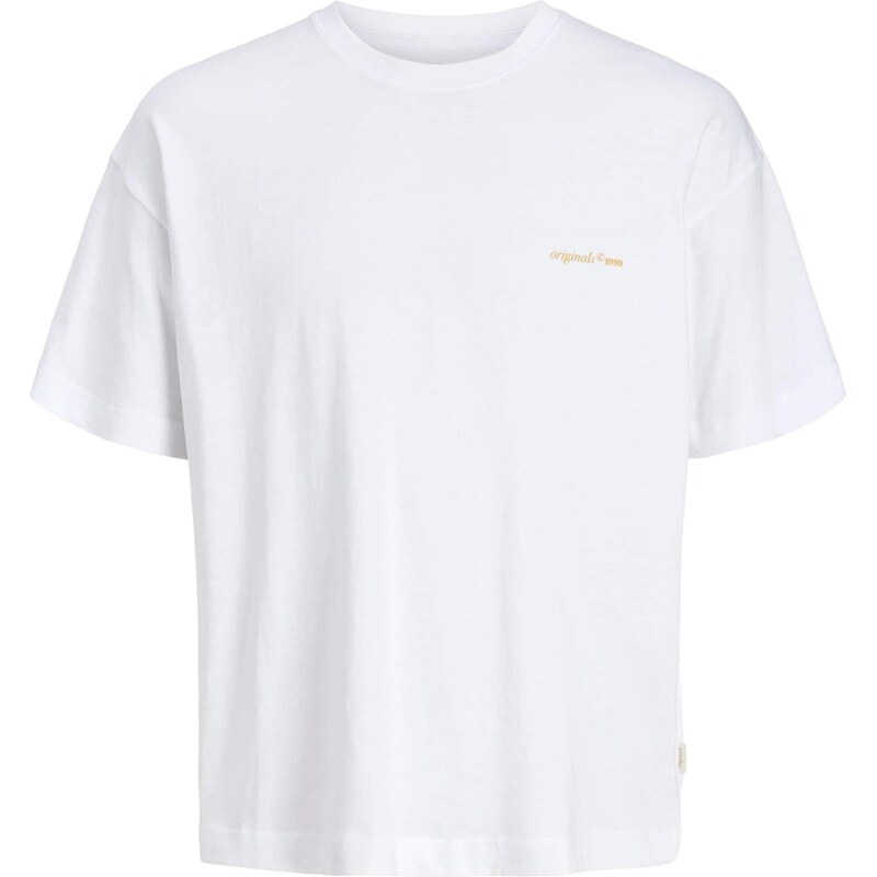 JACK & JONES Tričko JORMONTAUK sivá / oranžová / biela 68427324