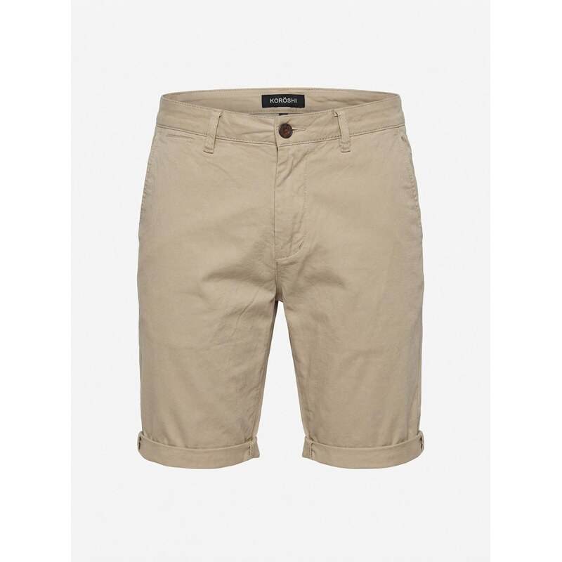 KOROSHI Džínsy béžová 68427366