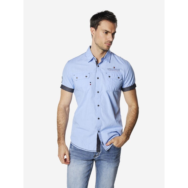 KOROSHI Košeľa modrá / námornícka modrá 68427370