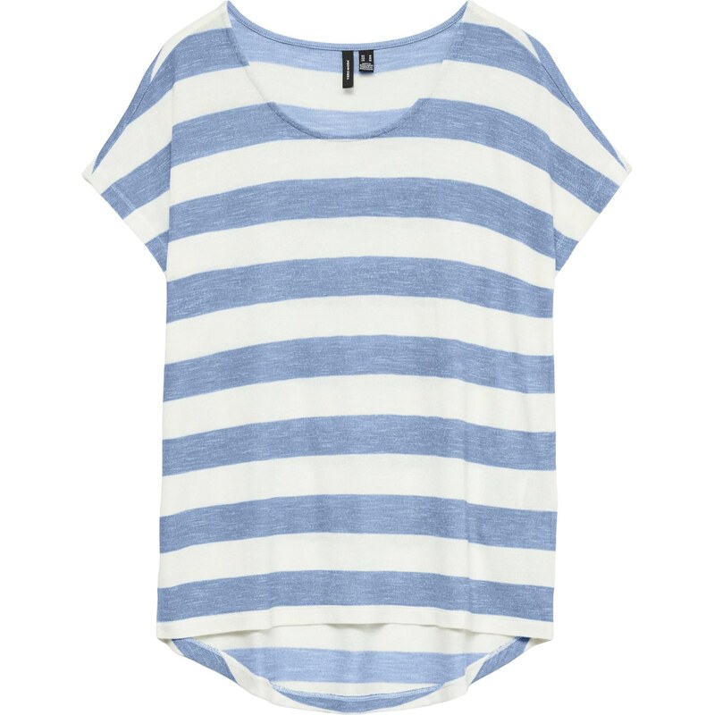 VERO MODA Tričko VMWide opálová / biela 68427385