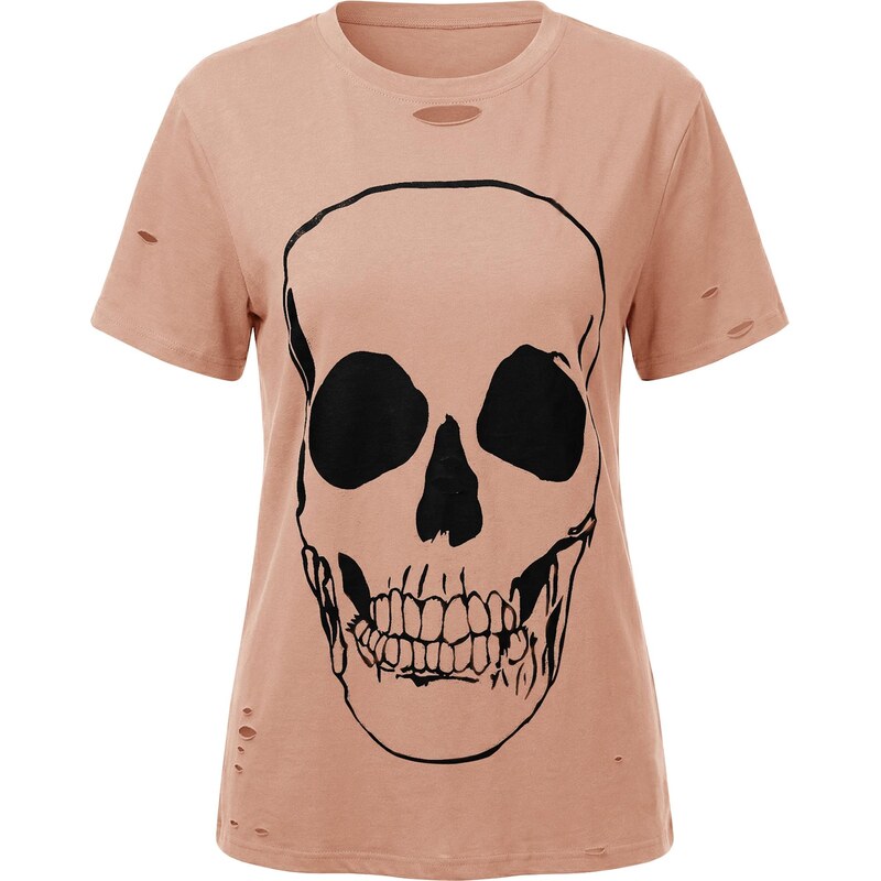 Imily Bela Tričko pastelovo ružová / čierna 68427447