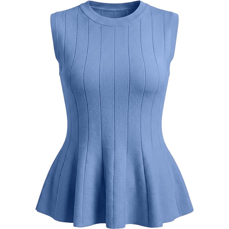 Imily Bela Vyšívaný top nebesky modrá 68427445