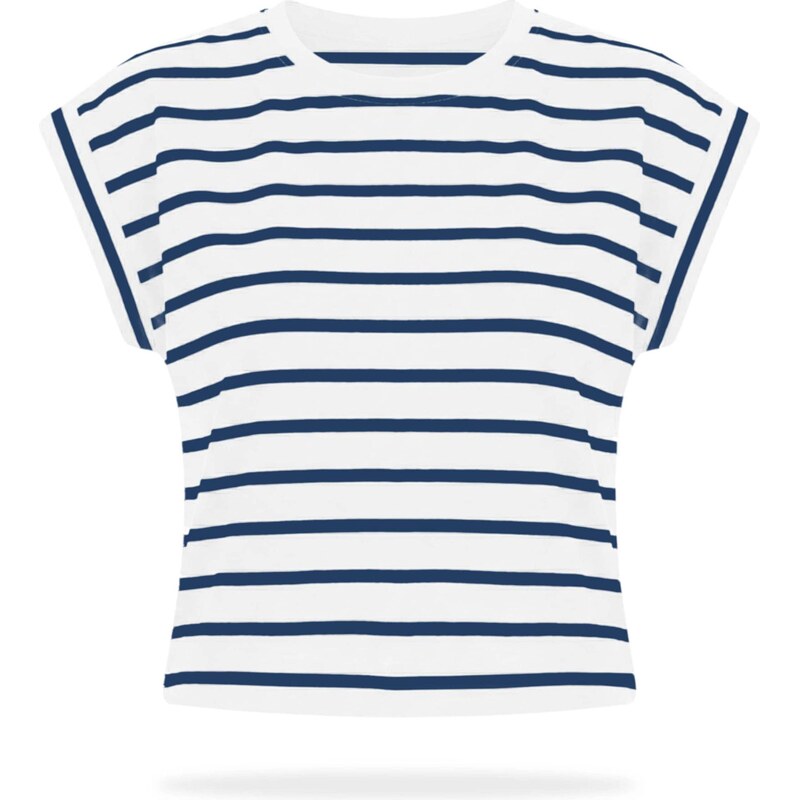 Imily Bela Tričko tmavomodrá / biela 68427473