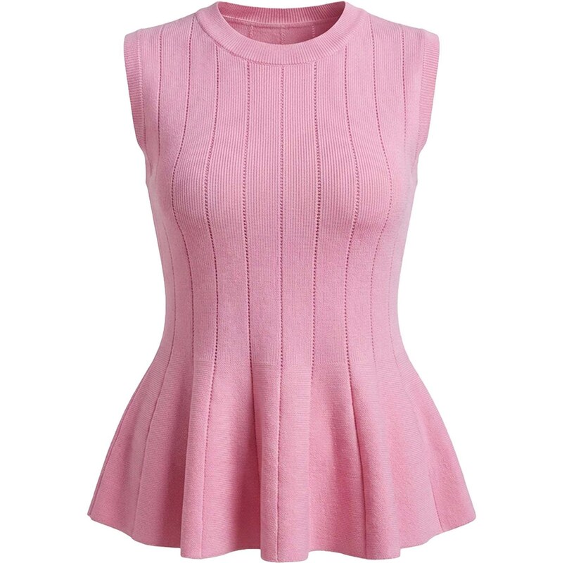 Imily Bela Vyšívaný top svetloružová 68427485