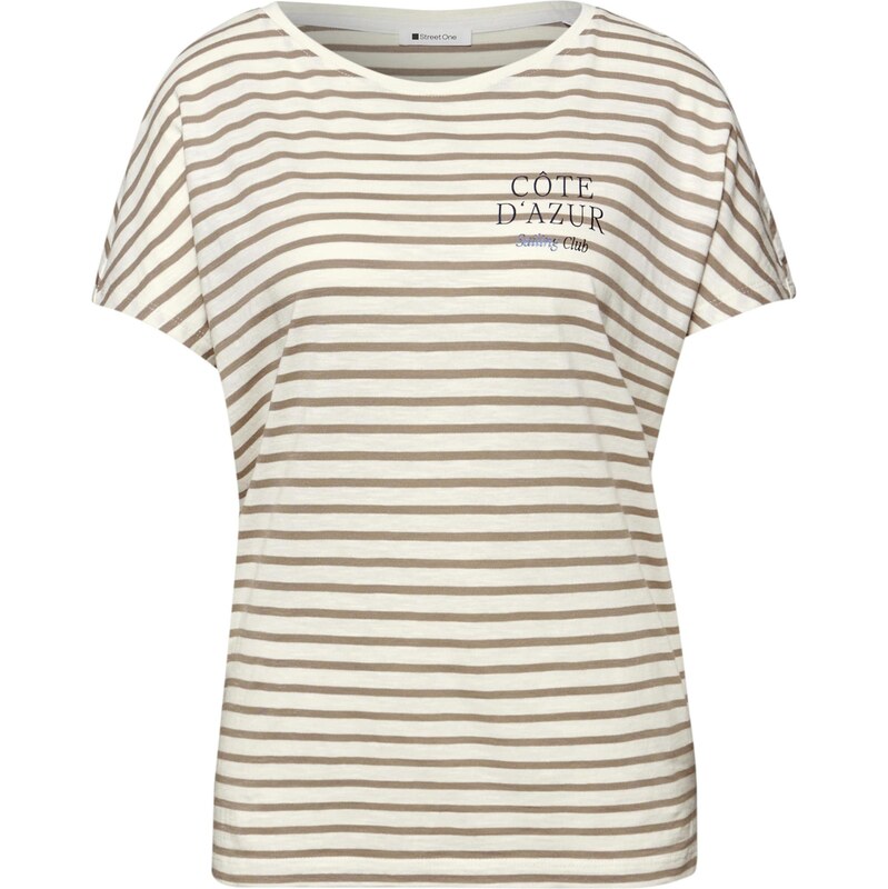 STREET ONE Tričko béžová / svetlohnedá / čierna 68427544