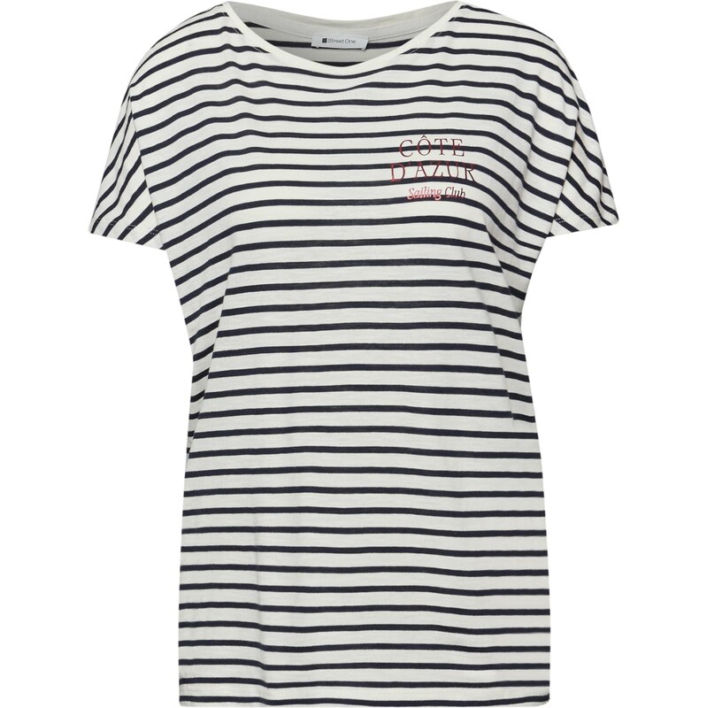 STREET ONE Tričko námornícka modrá / červená / biela 68427553