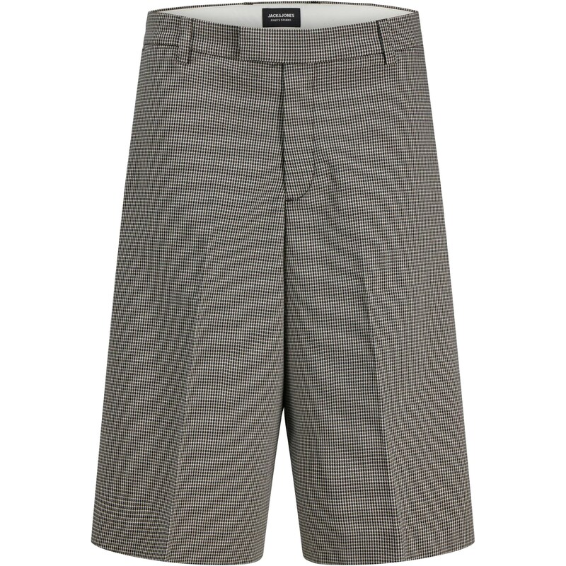 JACK & JONES Nohavice s pukmi JPSTOWEN TOBY svetlohnedá / čierna 68427611