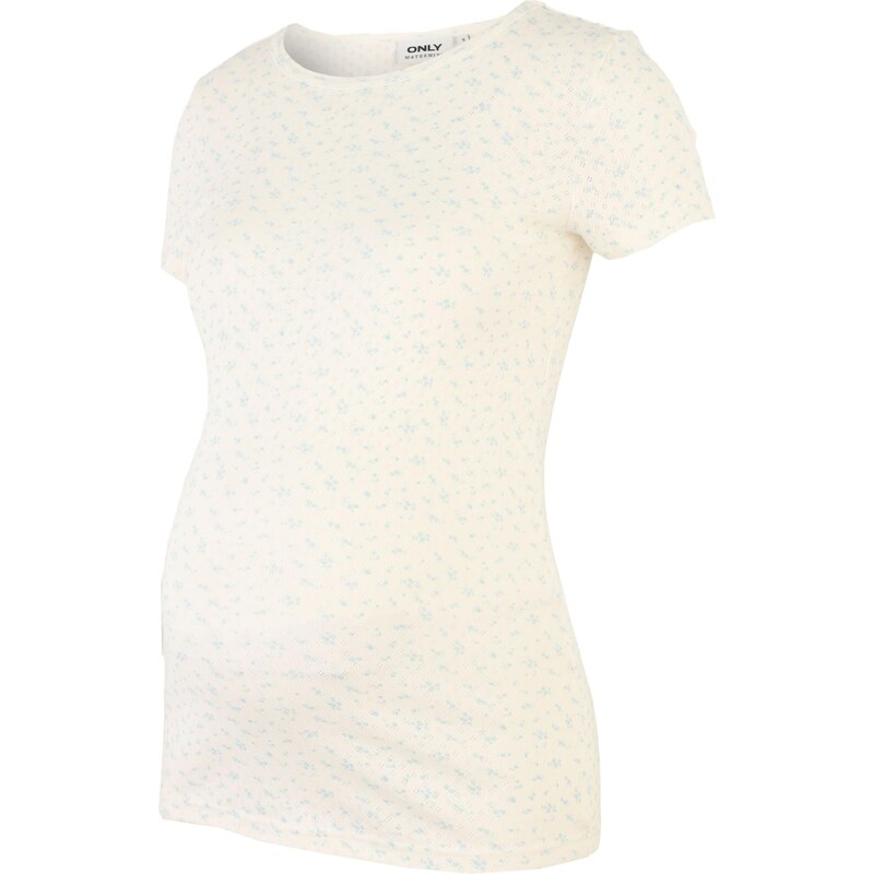 Only Maternity Tričko OLMMADISON svetlomodrá / biela 68427716