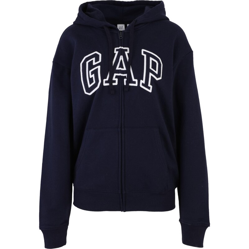 Gap Tall Tepláková bunda HERITAGE námornícka modrá / biela 68427717