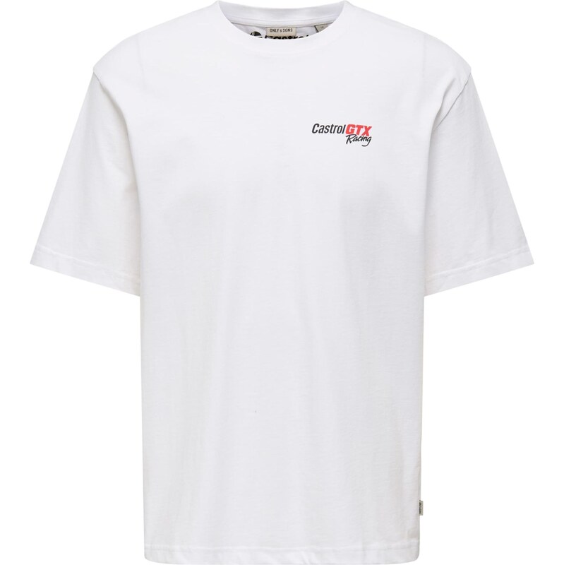 Only & Sons Tričko ONSCASTROL zelená / tmavočervená / čierna / biela 68427753