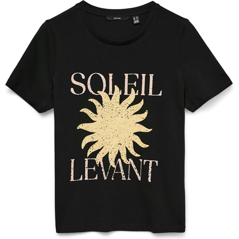 VERO MODA Tričko VMLISE OLLY telová / žltá / čierna 68427807