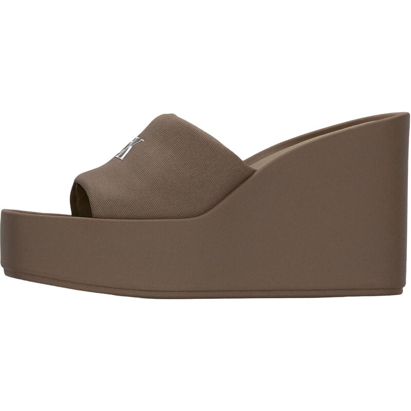 Calvin Klein Šľapky farby bahna / biela 68427874