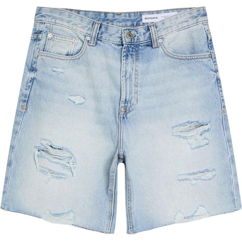 Bershka Džínsy modrá denim 68428010