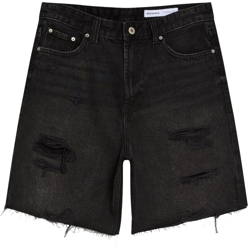 Bershka Džínsy čierna 68427998