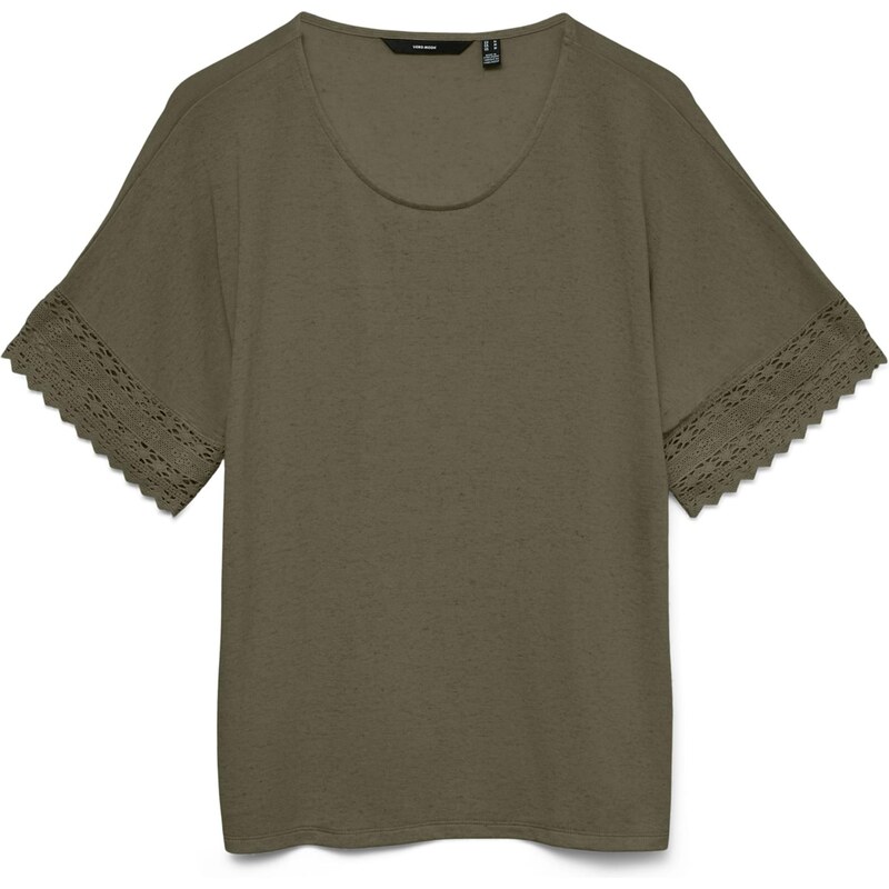 VERO MODA Tričko VMGINA olivová 68428033