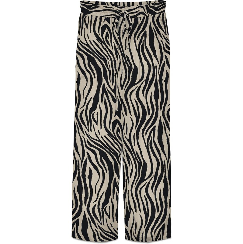 VERO MODA Nohavice VMJESMILO sivobéžová / čierna 68428048