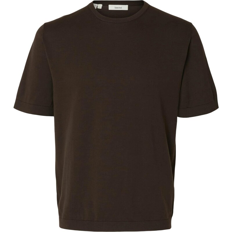 SELECTED Sveter SLHTORINO tmavohnedá 68428066